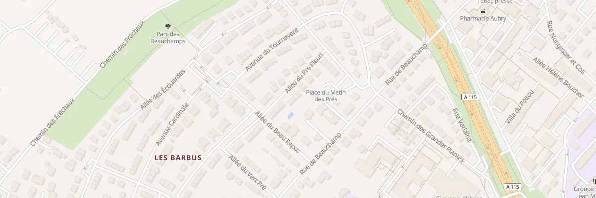 Plan du 11 All du Pre Fleuri à Taverny