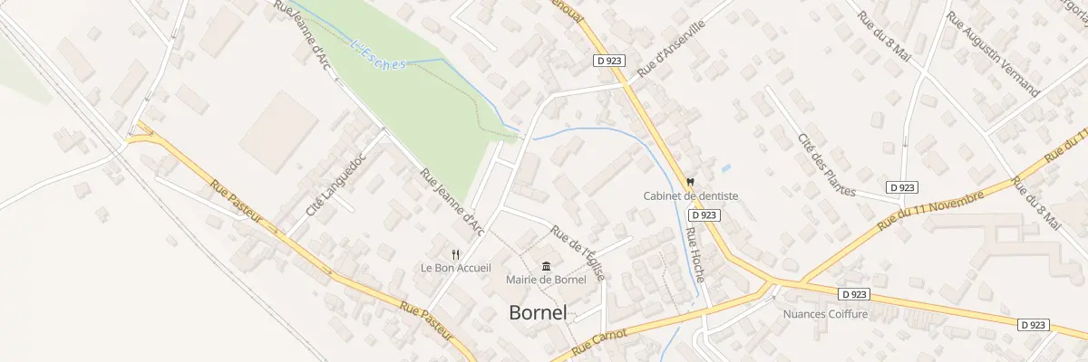 Plan du 7 Rue Gambetta à Bornel