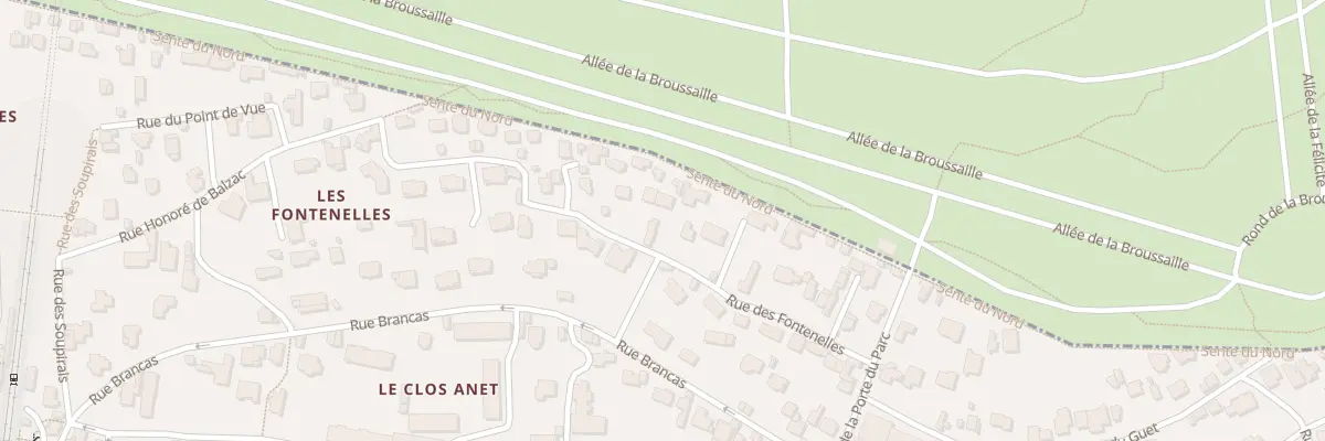 Plan du 18 Rue des Fontenelles à Sèvres
