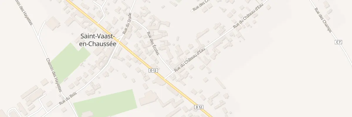 Plan du 2B Rue des Ecoles à Saint-Vaast-en-Chaussée