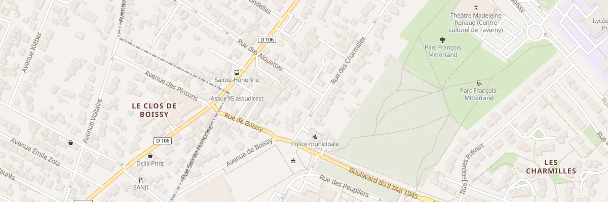 Plan du 9 Rue des Charmilles à Taverny