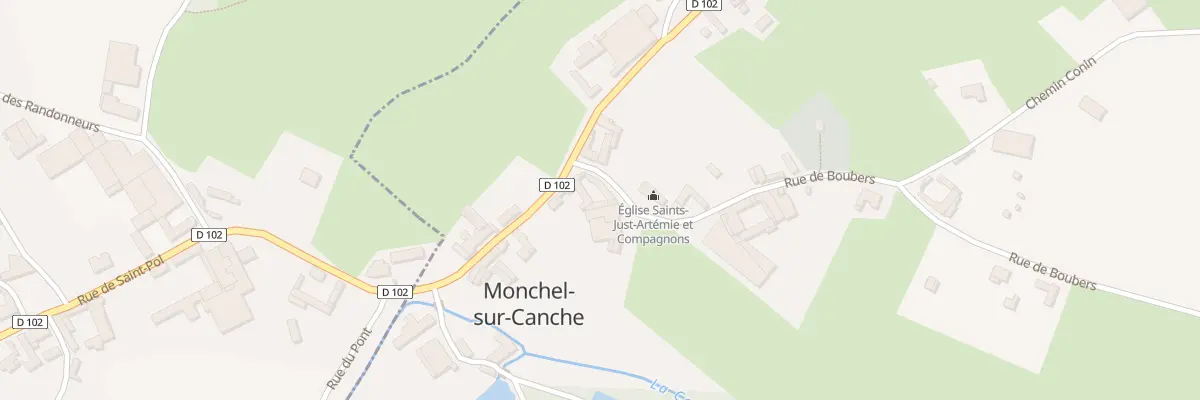 Plan du 2 Rue de Boubers à Monchel-sur-Canche