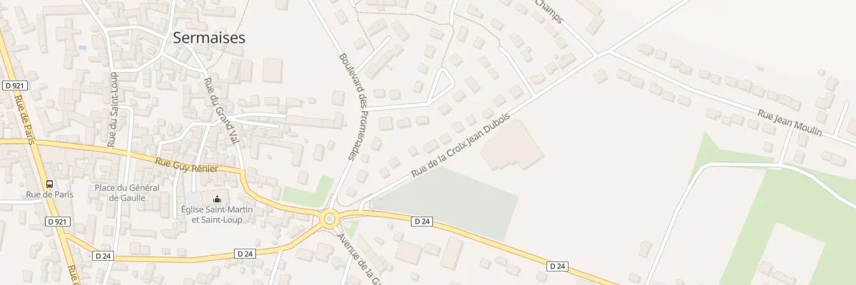 Plan du 7 Rue de la Croix Jean Dubois à Sermaises