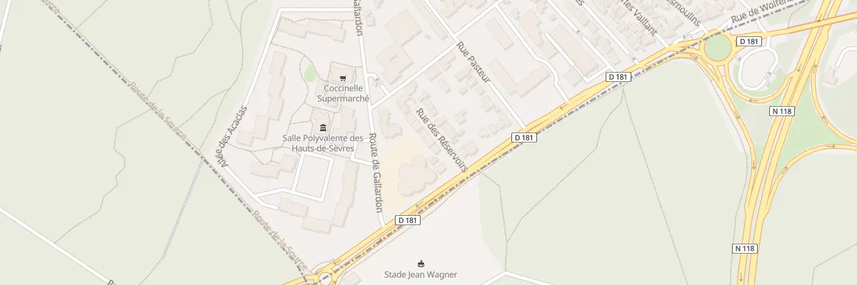 Plan du 3 Rue des Réservoirs à Sèvres