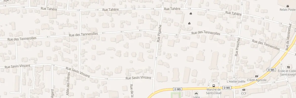 Plan du 77 Rue des Tennerolles à Saint-Cloud