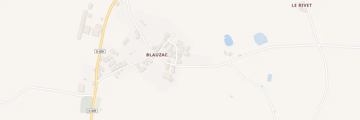 Plan du 5226 Blauzac à La Salvetat-Peyralès