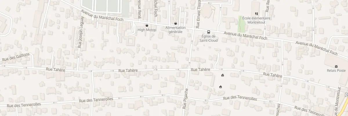 Plan du 60 Rue Tahere à Saint-Cloud