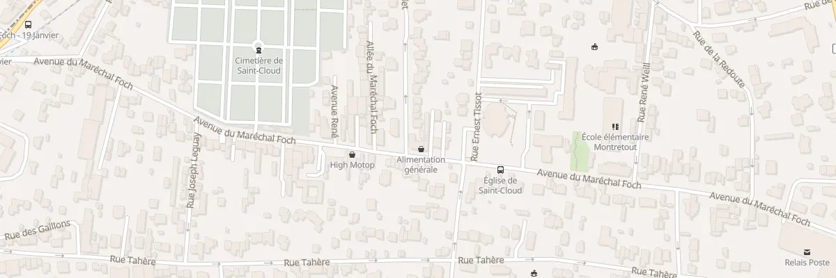Plan du 84 Av du Maréchal Foch à Saint-Cloud