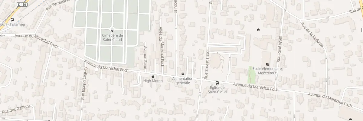 Plan du 6 Rue Jacoulet à Saint-Cloud