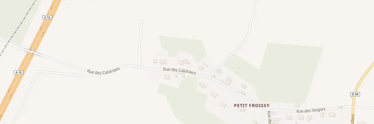 Plan du 10 Rue des Calviniers à Froissy