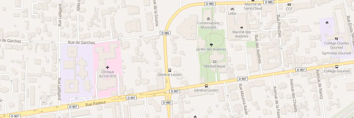 Plan du 6 Bd de la République à Saint-Cloud