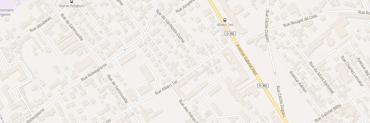 Plan du 20 Rue Albert 1er à Bezons