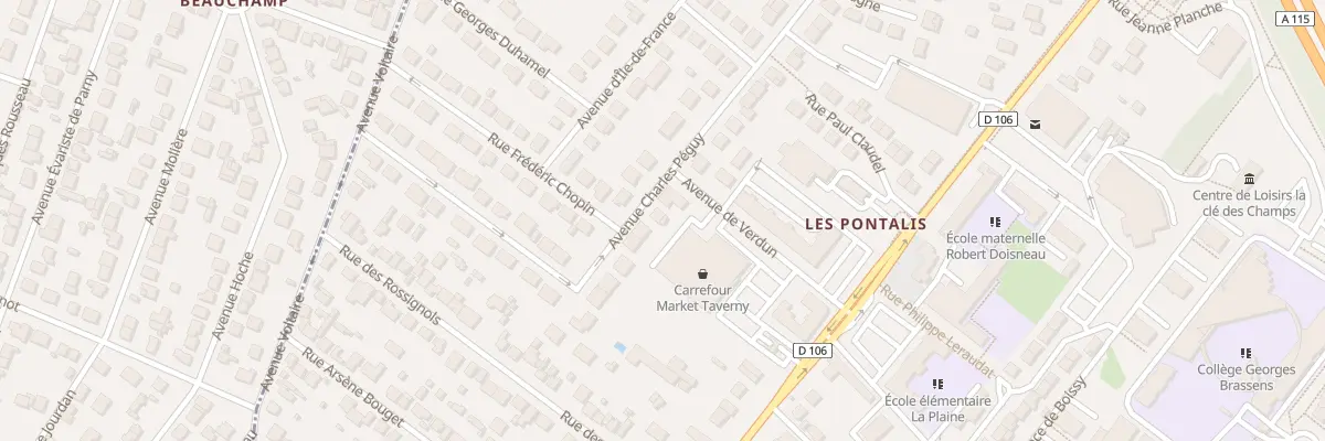 Plan du 45 Av Charles Peguy à Taverny