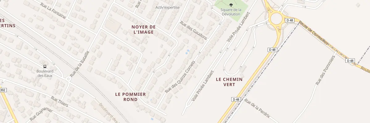 Plan du 17 Rue des Quinze Cornets à Cormeilles-en-Parisis