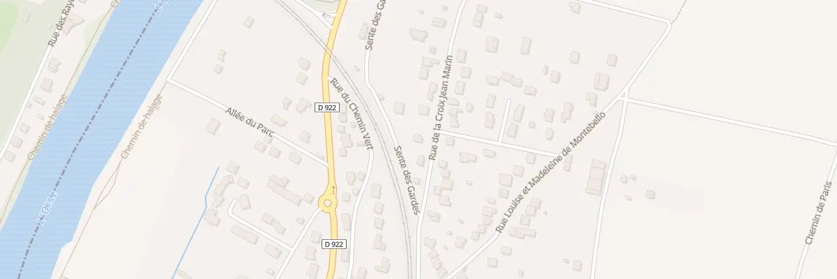 Plan du 8 Rue de la Croix Jean Marin à Mériel