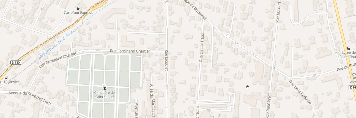 Plan du 24 Rue Jacoulet à Saint-Cloud