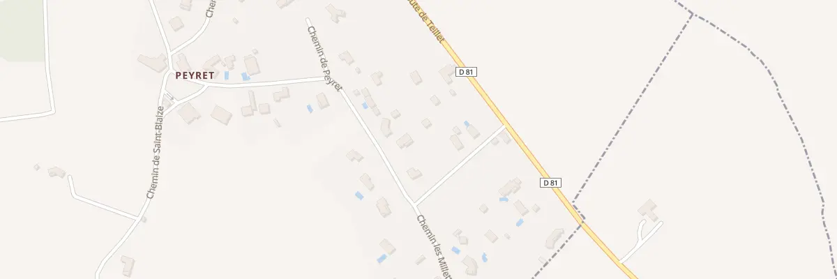 Plan du 35 Che de Peyret à Albi