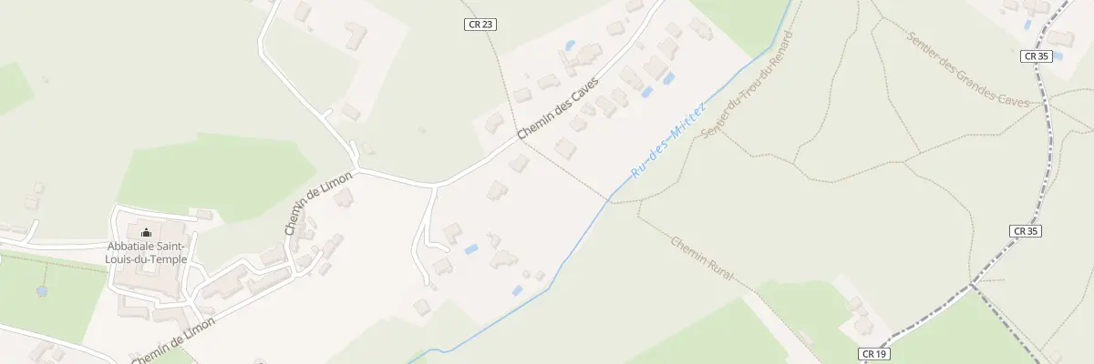 Plan du 45 Che des Caves à Vauhallan