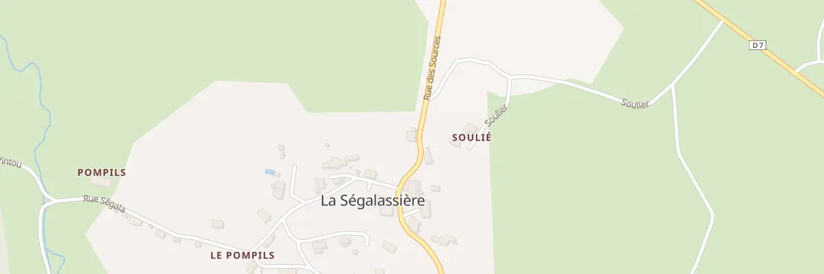 Plan du 5026 Le Bourg à La Ségalassière