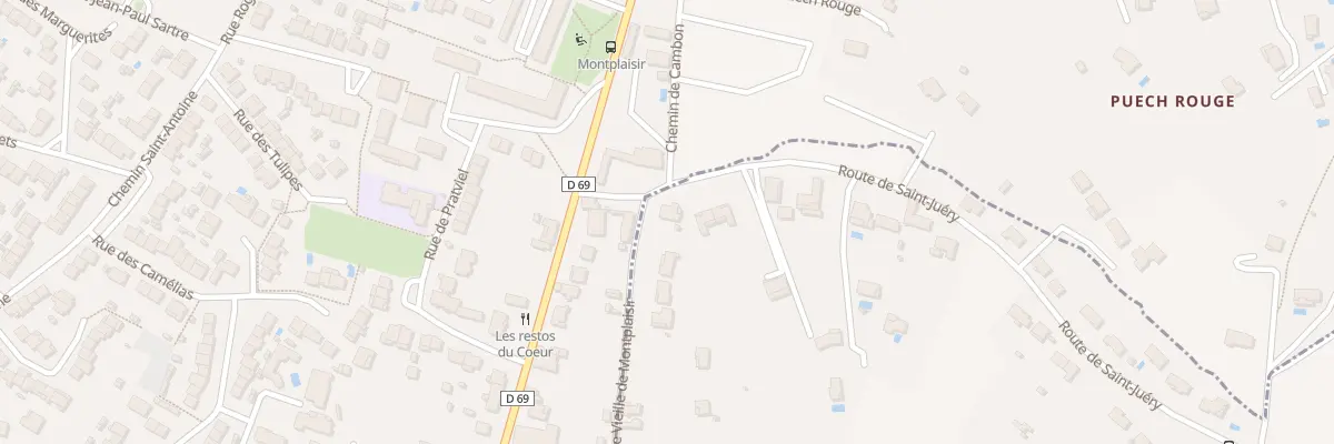 Plan du 1 Rte Vieille de Montplaisir à Cunac