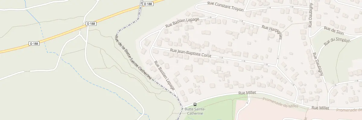 Plan du 12 Rue Jean-Baptiste Corot à Villebon-sur-Yvette