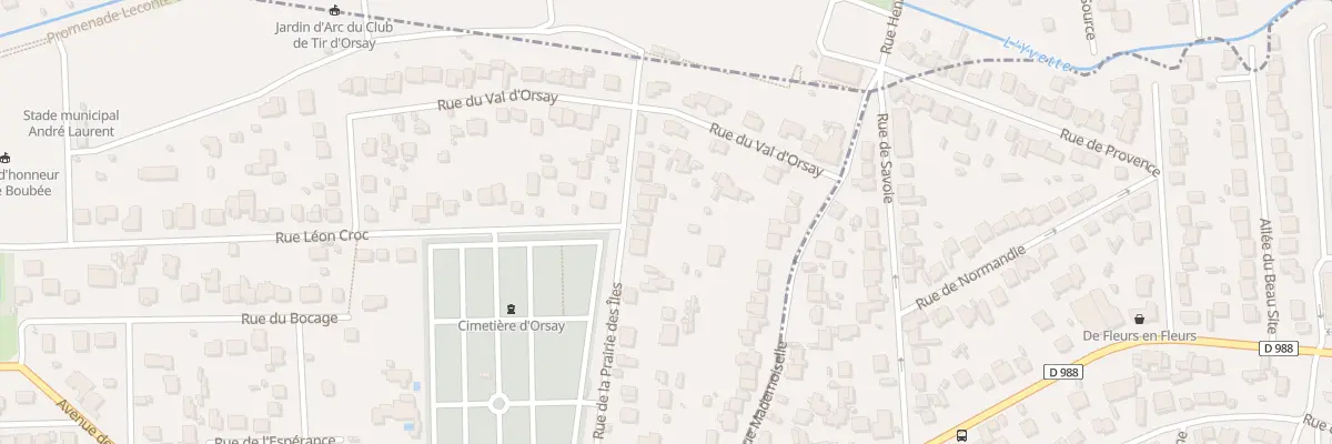 Plan du 34 Rue La Prairie des Iles à Orsay