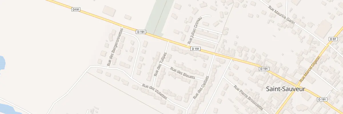 Plan du 416 Rue des Tulipes à Saint-Sauveur
