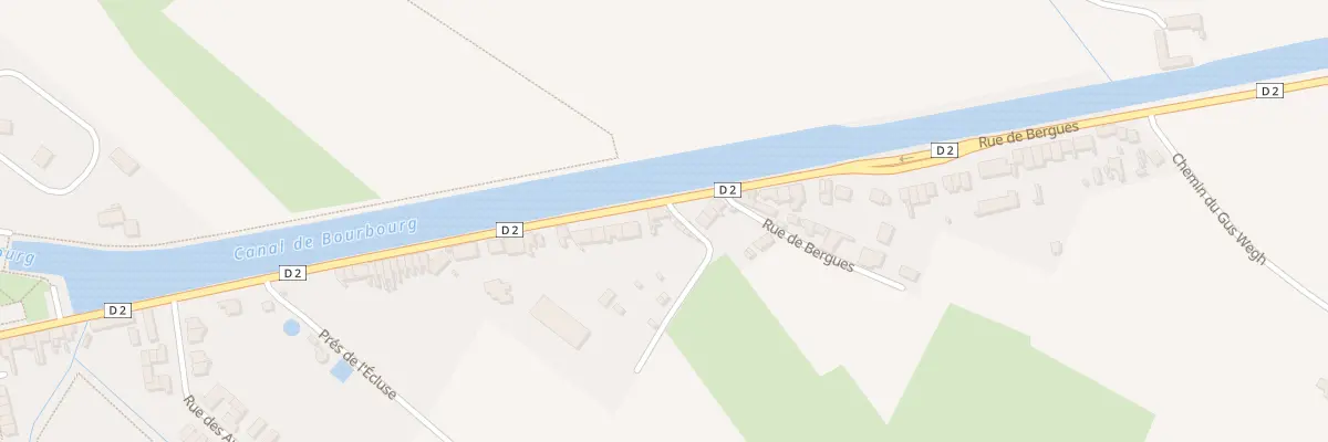 Plan du 116 Rue de Bergues à Bourbourg