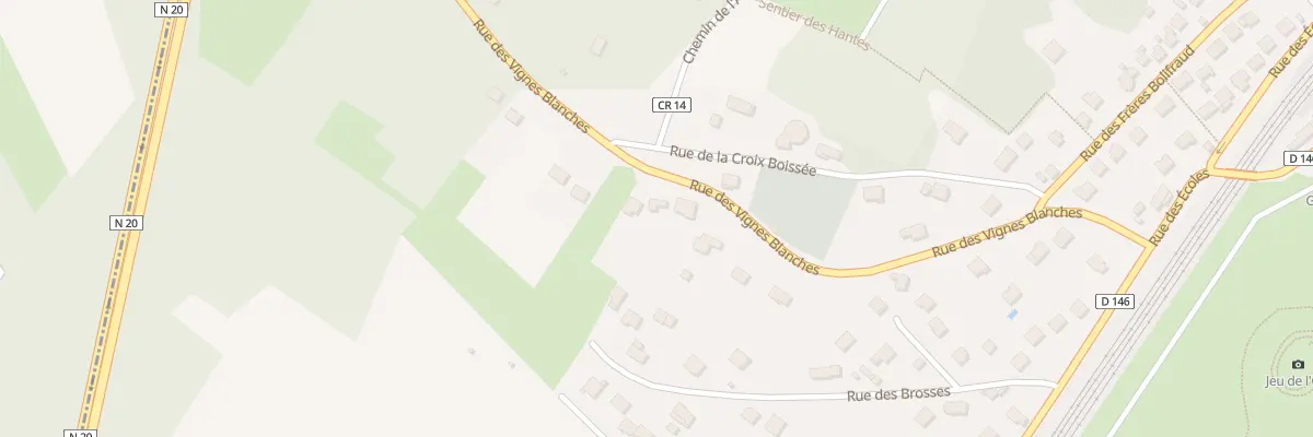 Plan du 33 Rue des Vignes Blanches à Chamarande