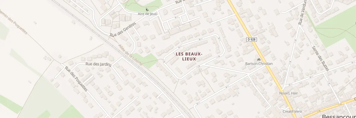 Plan du 22 Res les Beaux Lieux à Bessancourt