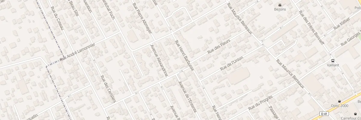 Plan du 43 Rue Henri Barbusse à Bezons