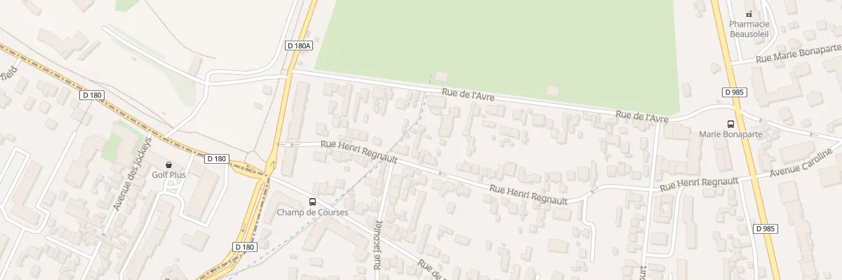 Plan du 68 Rue Henri Regnault à Saint-Cloud