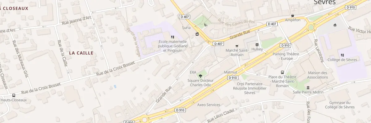 Plan du 108 Grande Rue à Sèvres