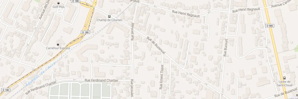 Plan du 65 Rue de Buzenval à Saint-Cloud