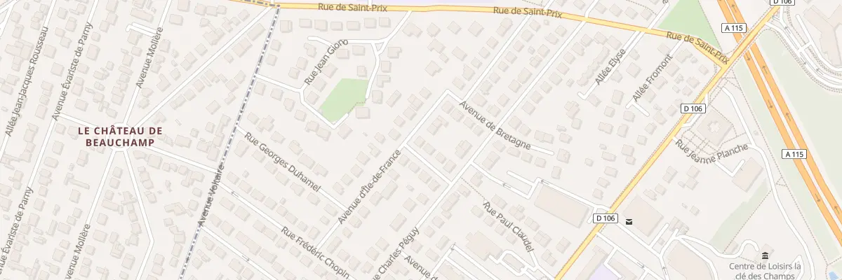 Plan du 8 All Christian à Taverny