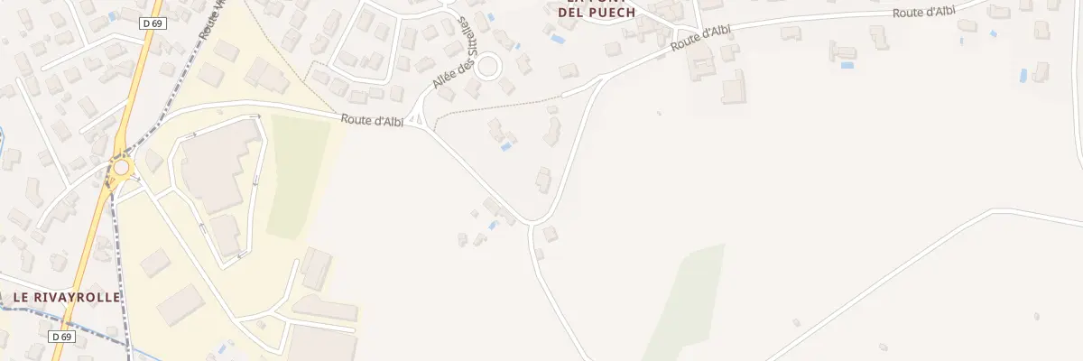 Plan du 66B Rte d’Albi à Cunac