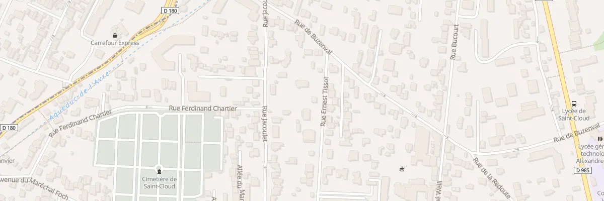 Plan du 59 Rue Ernest Tissot à Saint-Cloud