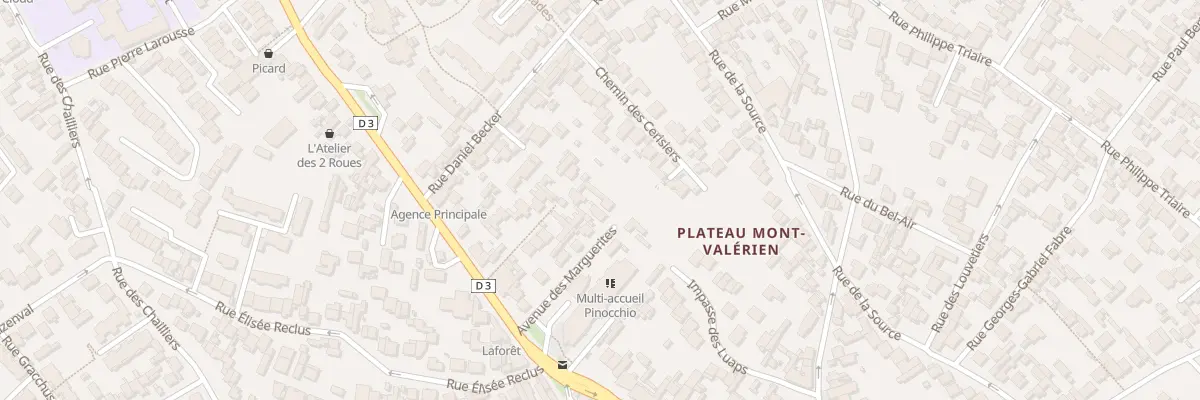 Plan du 199 Rue Paul Vaillant-Couturier à Nanterre