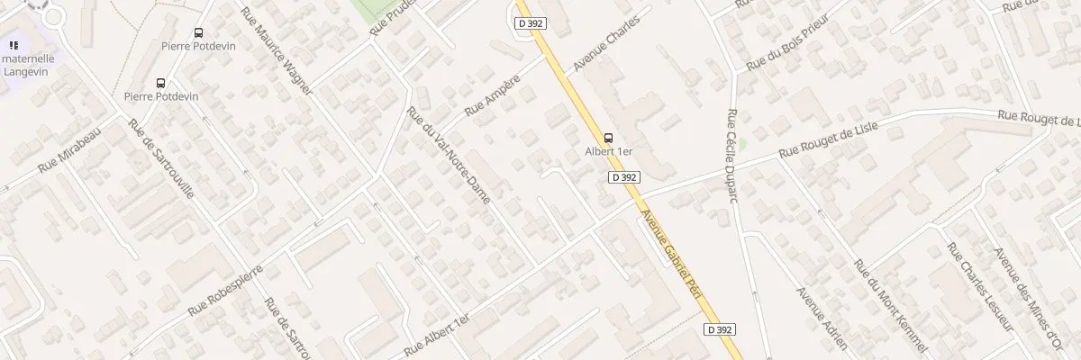 Plan du 6 Rue Albert 1er à Bezons