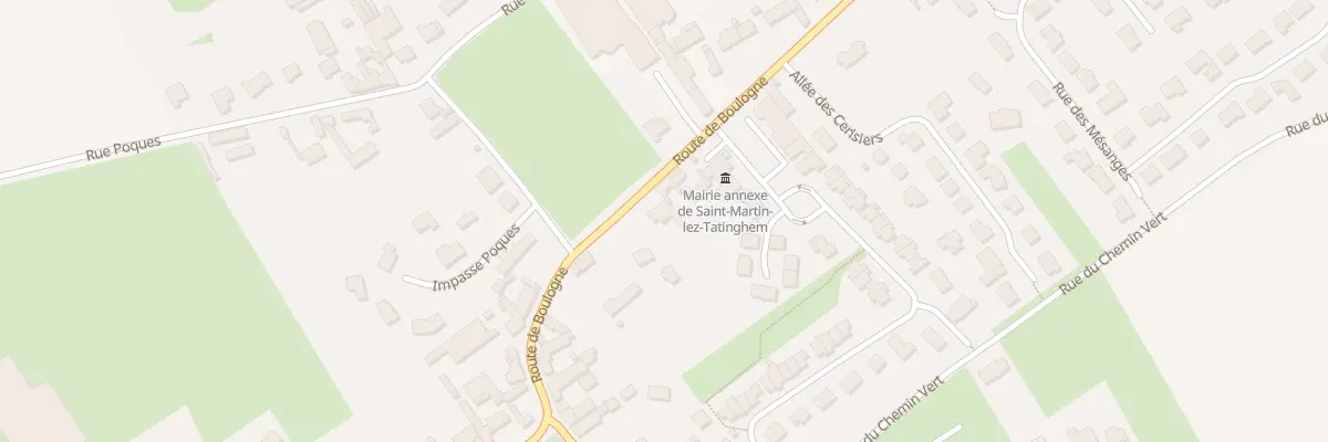 Plan du 101 Rte de Boulogne (Ancien Rn42) à Saint-Martin-lez-Tatinghem