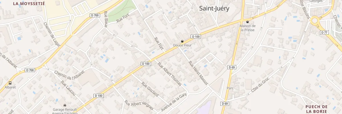Plan du 33 Av Jean Jaurès à Saint-Juéry