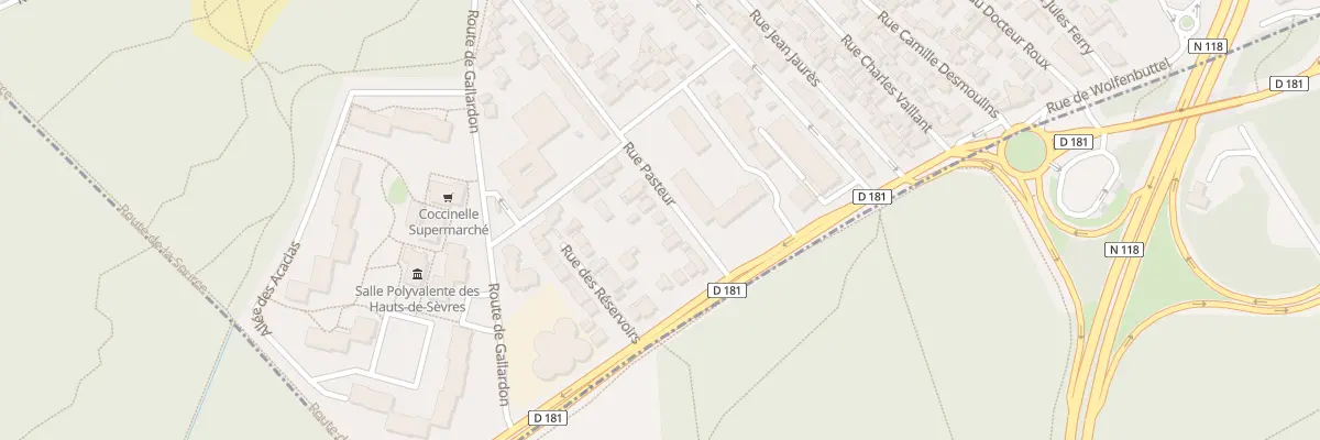 Plan du 7 Rue Pasteur à Sèvres
