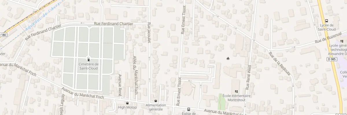 Plan du 17 Rue Ernest Tissot à Saint-Cloud