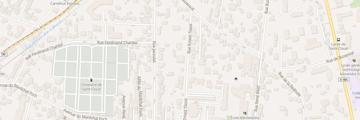 Plan du 27 Rue Ernest Tissot à Saint-Cloud