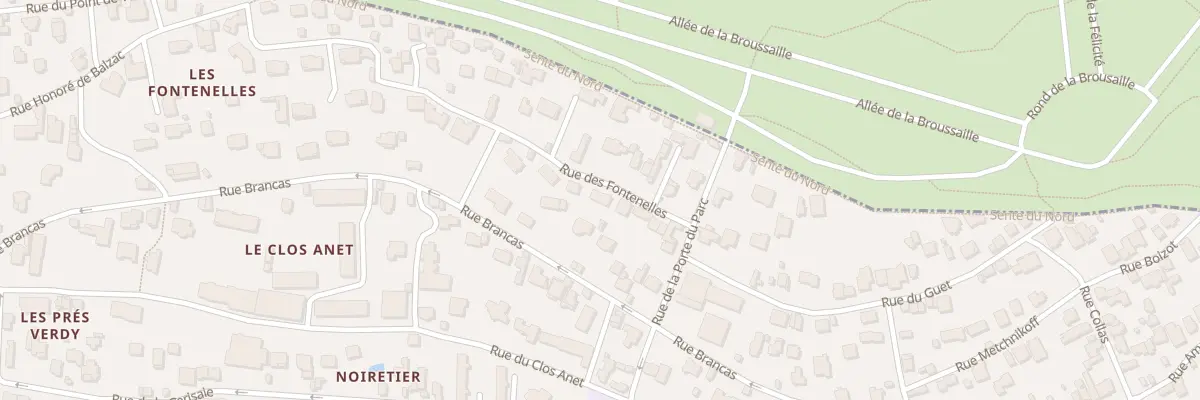 Plan du 11 Rue des Fontenelles à Sèvres