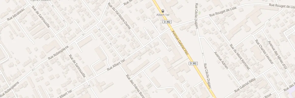 Plan du 15 Rue Albert 1er à Bezons