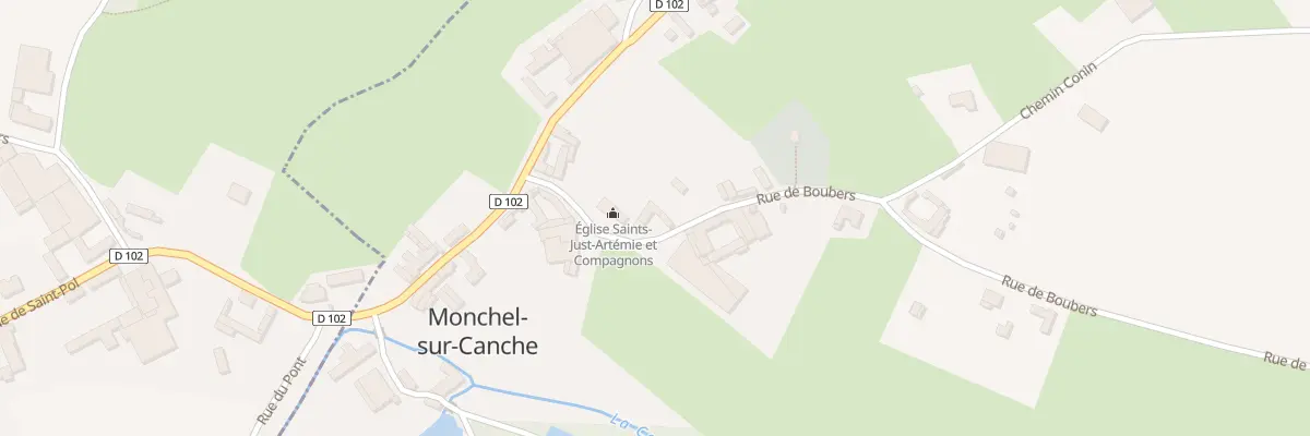 Plan du 3 Rue de Boubers à Monchel-sur-Canche