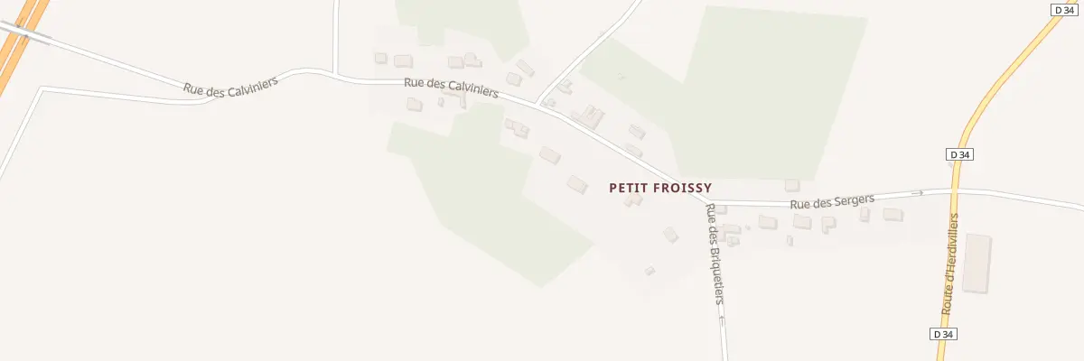 Plan du 5 Rue des Calviniers à Froissy