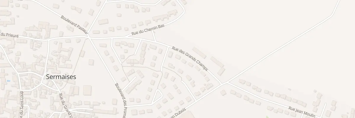 Plan du 14 Rue des Grand Champs à Sermaises