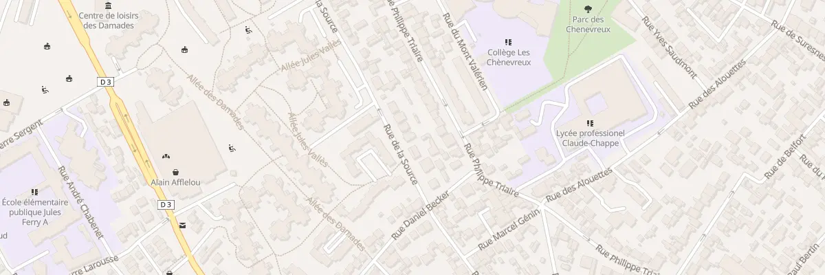 Plan du 91 Rue de la Source à Nanterre